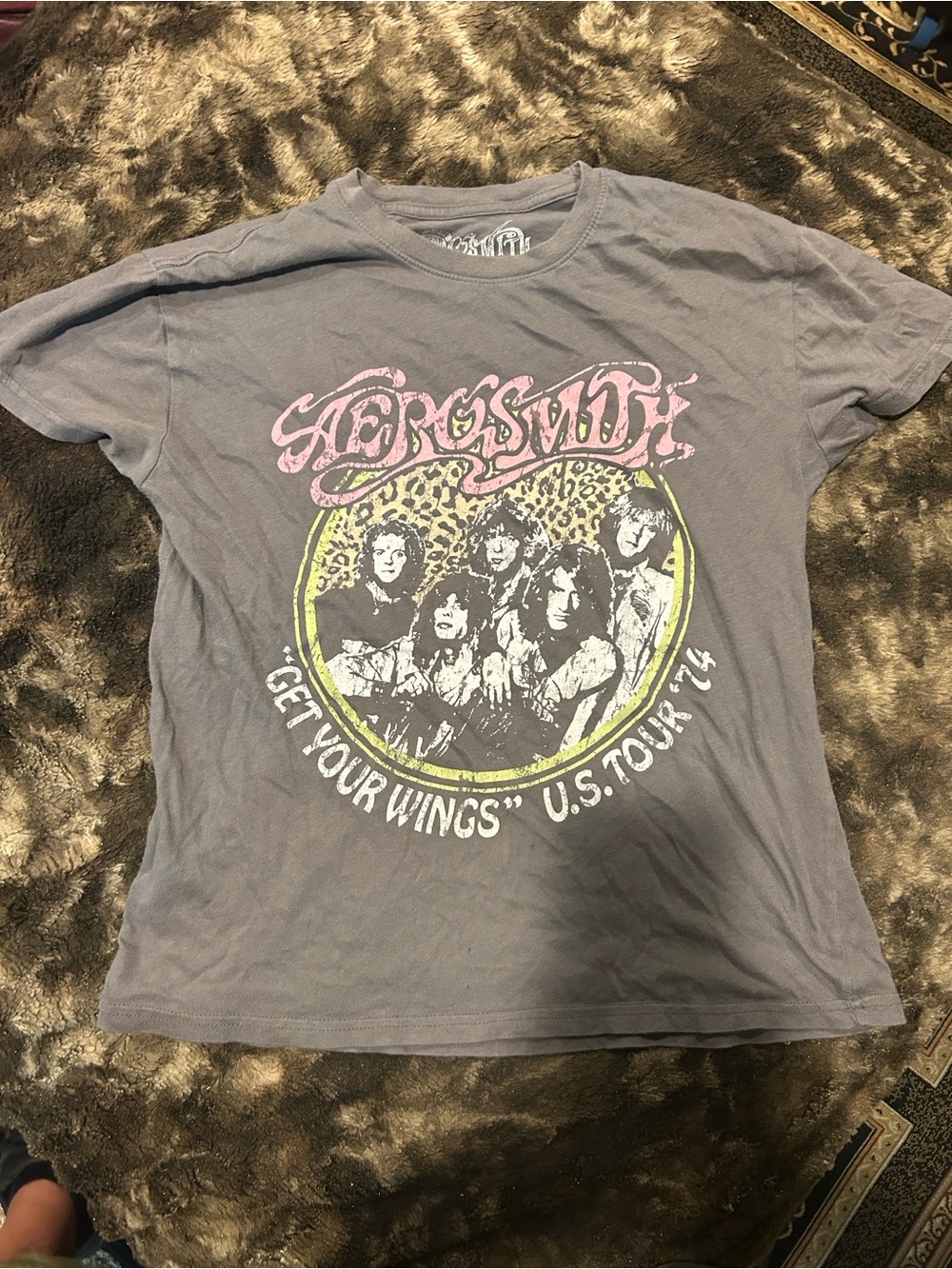 Aerosmith “Get Your Wings” Graphic Tee - Gray